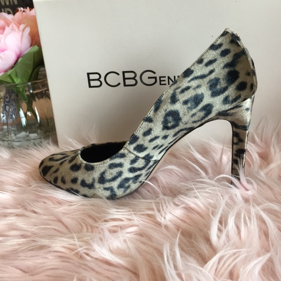 NWB BCBG pony hair leopard print heels 10B - Picture 6 of 6